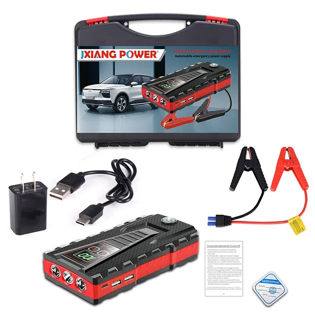 1200A Car Jump Starter Power Bank 32800mAh For 4L/6L