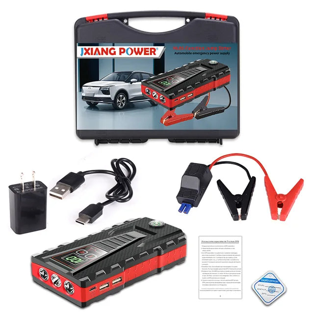 1200A Car Jump Starter Power Bank 32800mAh For 4L/6L