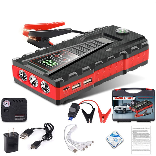 1200A Car Jump Starter Power Bank 32800mAh For 4L/6L