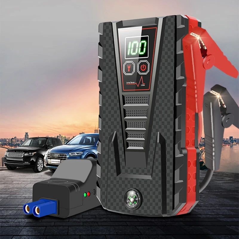 1200A Car Jump Starter Power Bank 32800mAh For 4L/6L