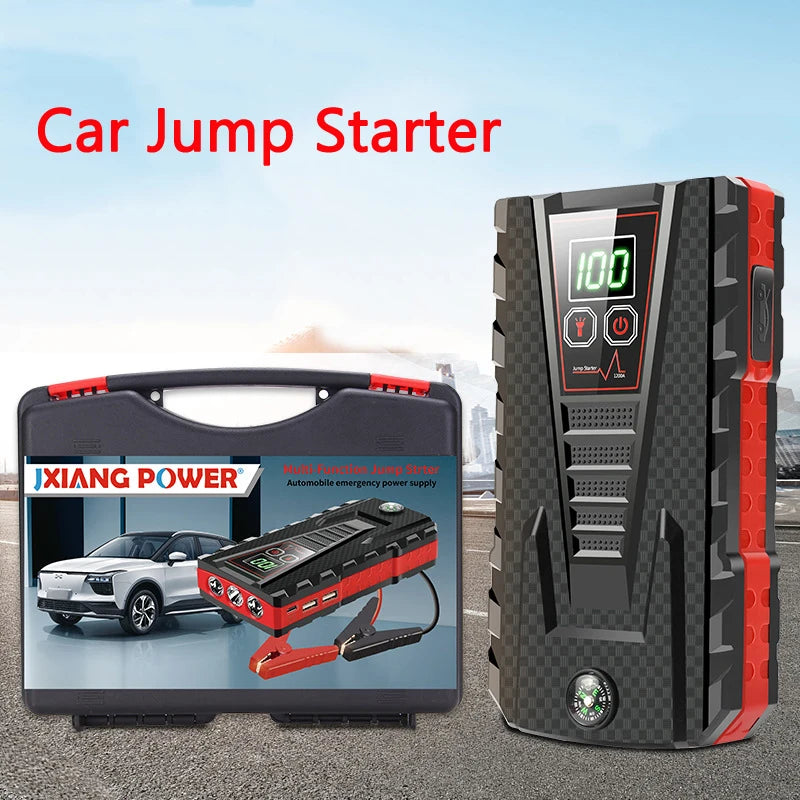 1200A Car Jump Starter Power Bank 32800mAh For 4L/6L