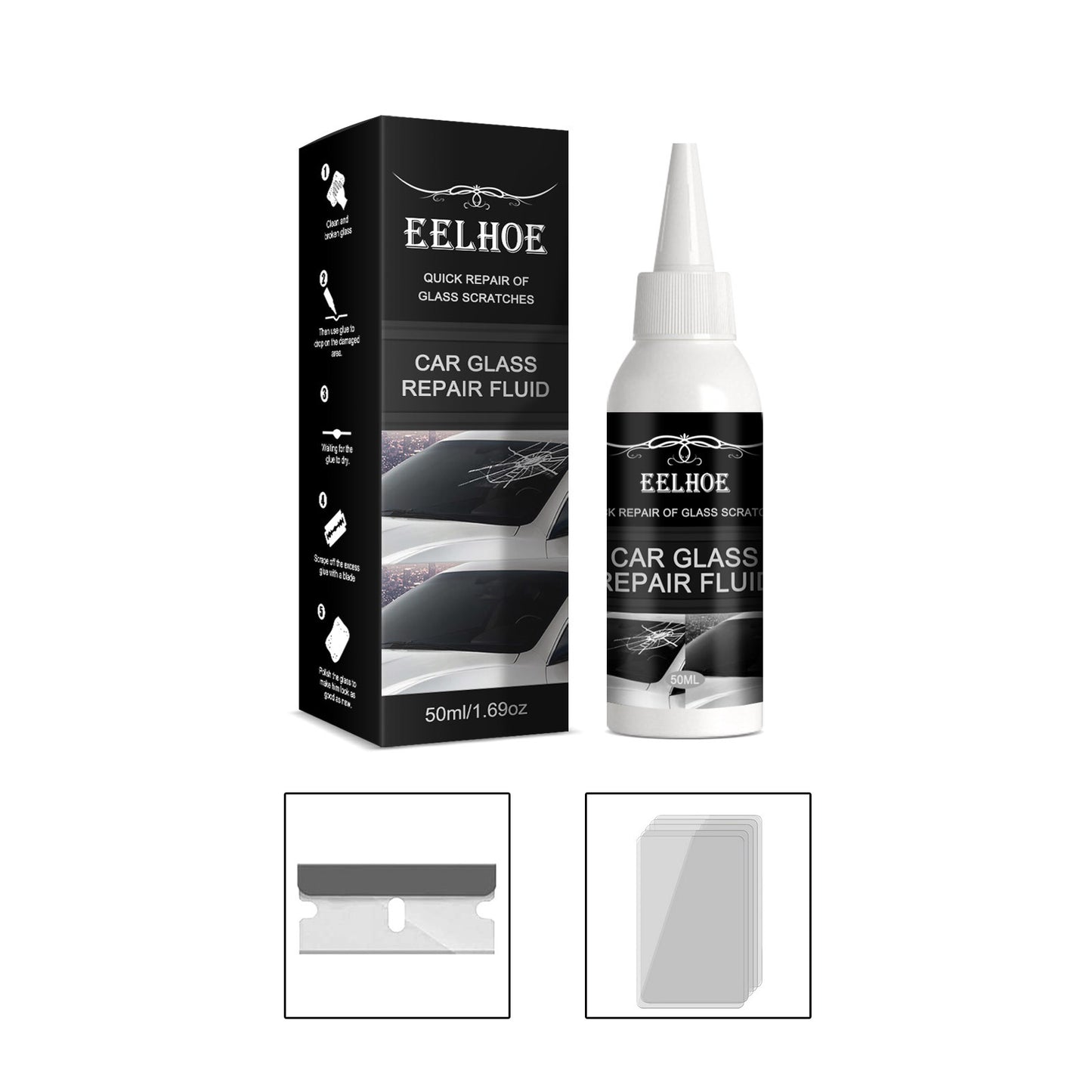 Windshield Repair Glue, Crack Repair Adhesive Glue