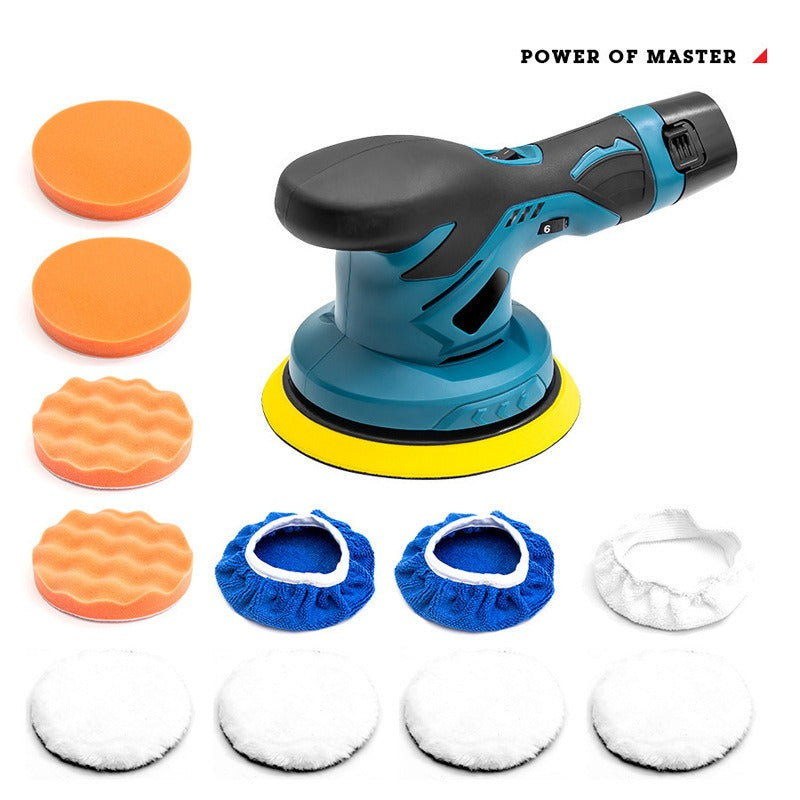 12V Cordless Polisher with Lithium Battery - Portable Polishing Machine for Cars, Ceramics and Tiles