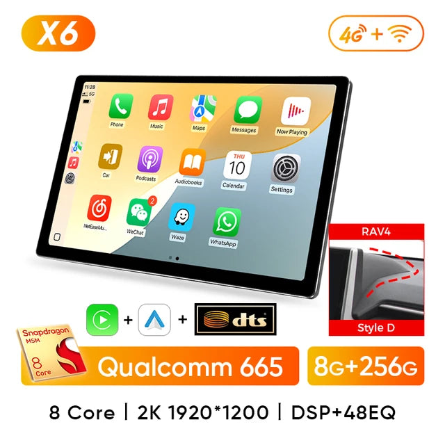 Ainavi 13.1 Inch For Toyota Corolla 2019 2021 2022 RAV4 RAV 4 2020 2023 Car Radio Carplay Android Auto Multimedia Player