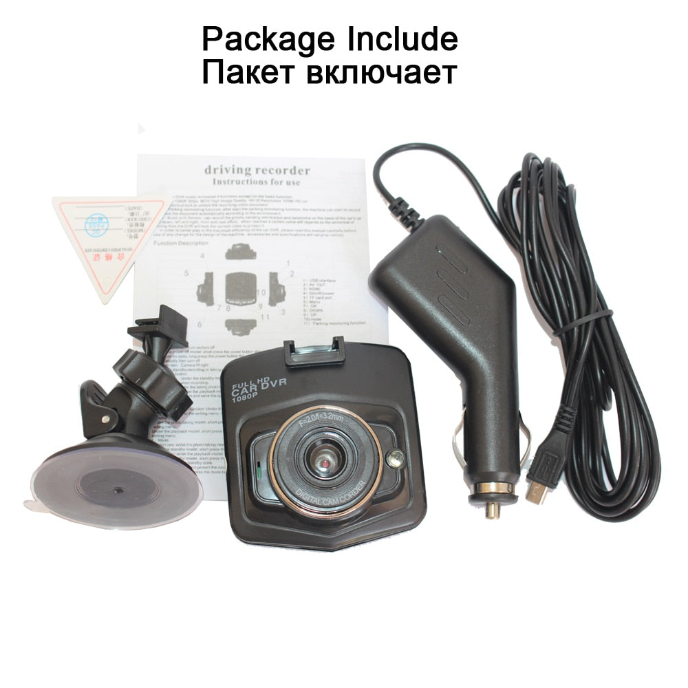 1080P HD Car Camera,Dashcam DVR Recorder, Rear View Camera