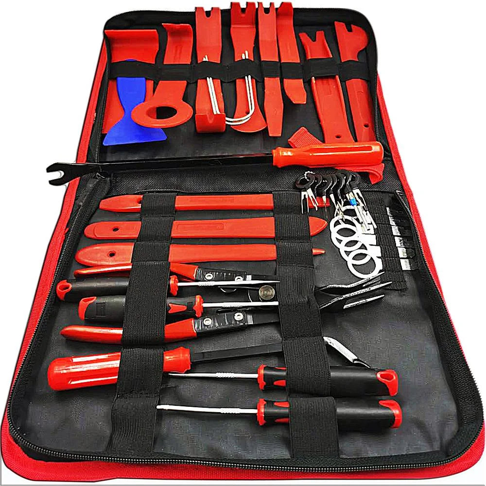 Car repair tool: fastener rivet, door panel, trim removal, car interior disassembly, lever removal