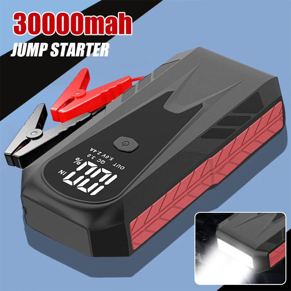 Démarreur de batterie de voiture 800 A, banque d'alimentation portable