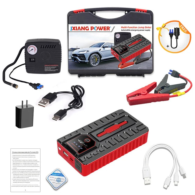 Booster de batterie de voiture, Banque d'alimentation 12V, 49800mAh