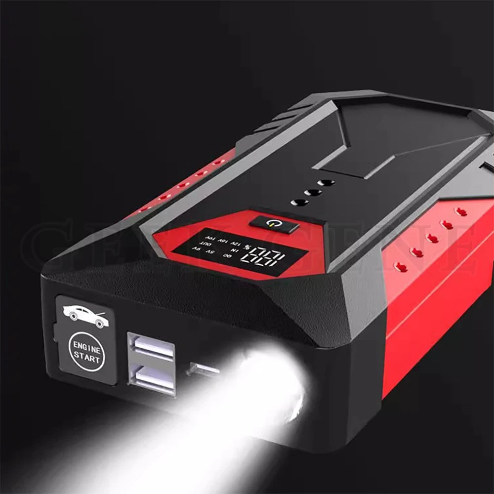 1200A Jump Starter with LED Start, Digital Display Battery Charger, Backup Battery.