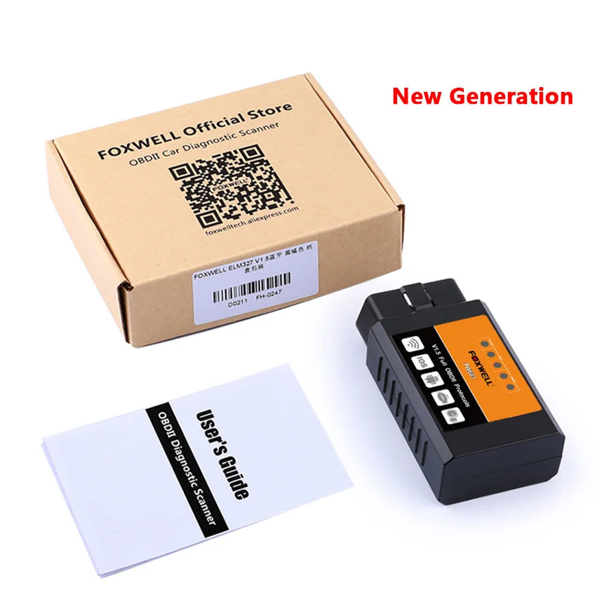 Universal OBD2 WIFI V 1.5 Scanner for iPhone IOS OBDII Scan Tool.