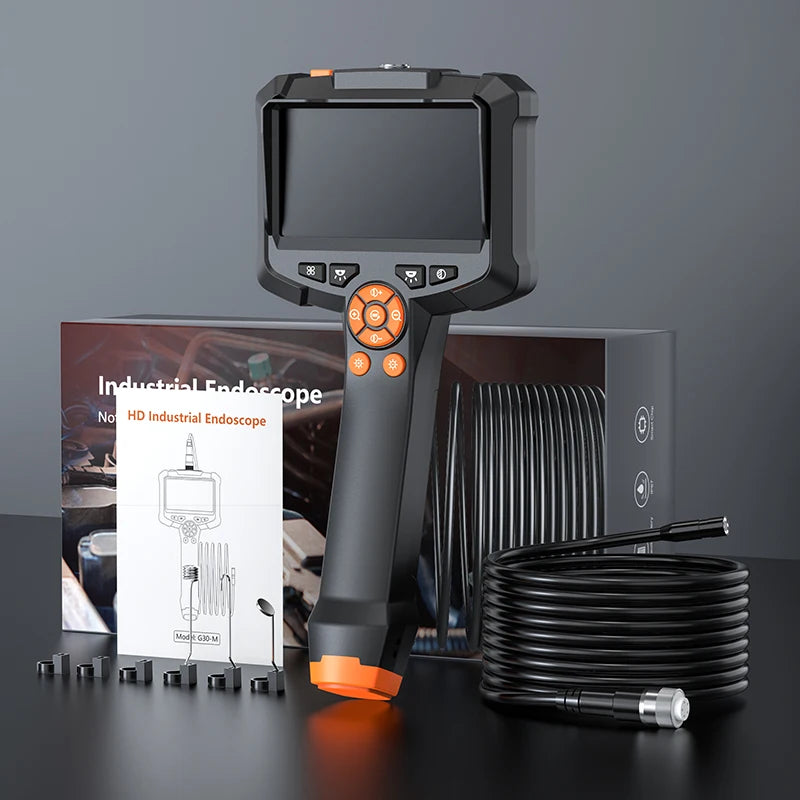 Industrial Endoscope for Car, 4.3 inch IPS Screen Camera IP67 Waterproof HD1080P 8mm