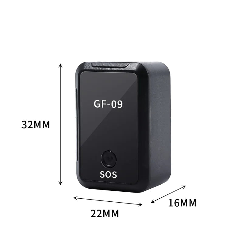 GF09-Traceur GPS pour Voiture, Dispositif Antivol, Localisateur de Véhicule Statique Vocal, Anti-Perte pour Enfant, Animal de Compagnie