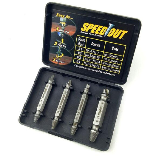 Jeu d'extracteur de vis 4 pièces.
