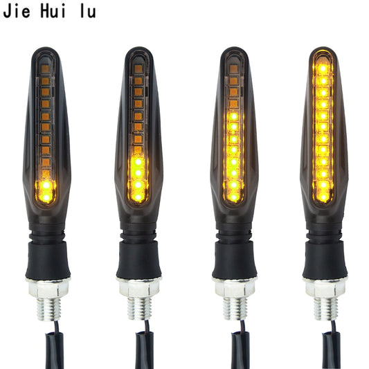 2PCS LED Motorcycle Turn Signal Light 12 SM IP68