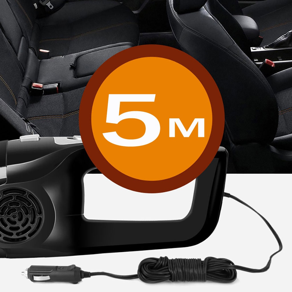 12V 120W Handheld Car Vacuum Cleaner Strong Suction Wet and Dry Dual-use Vacuum Cleaner