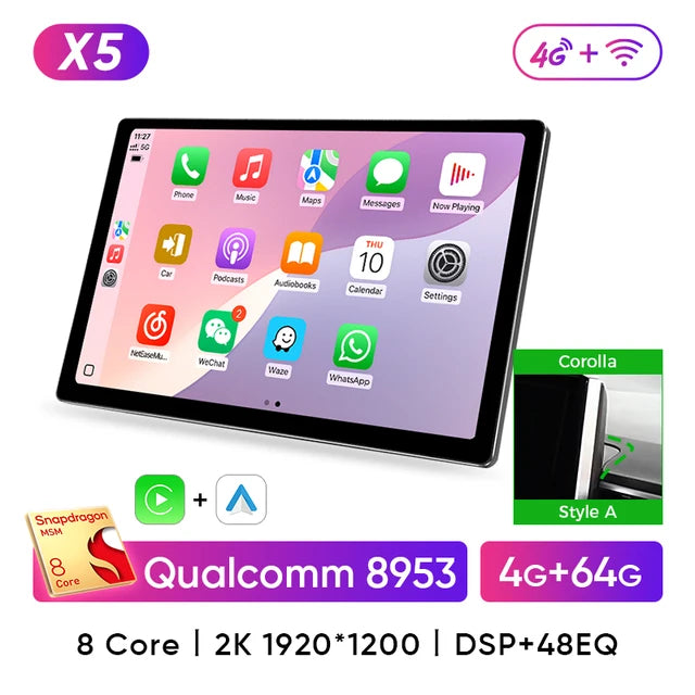 Ainavi 13.1 Inch For Toyota Corolla 2019 2021 2022 RAV4 RAV 4 2020 2023 Car Radio Carplay Android Auto Multimedia Player