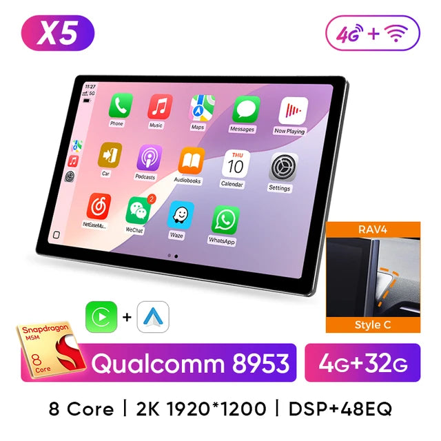 Ainavi 13.1 Inch For Toyota Corolla 2019 2021 2022 RAV4 RAV 4 2020 2023 Car Radio Carplay Android Auto Multimedia Player
