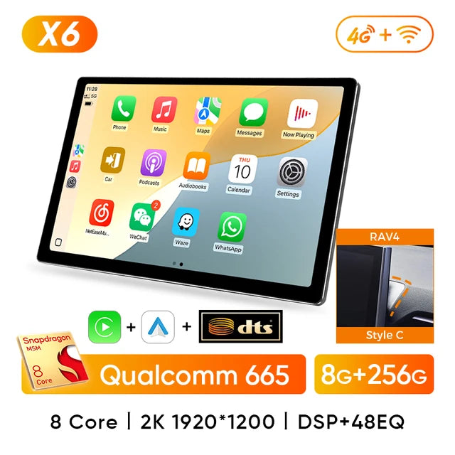 Ainavi 13.1 Inch For Toyota Corolla 2019 2021 2022 RAV4 RAV 4 2020 2023 Car Radio Carplay Android Auto Multimedia Player