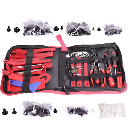 Car repair tool: fastener rivet, door panel, trim removal, car interior disassembly, lever removal