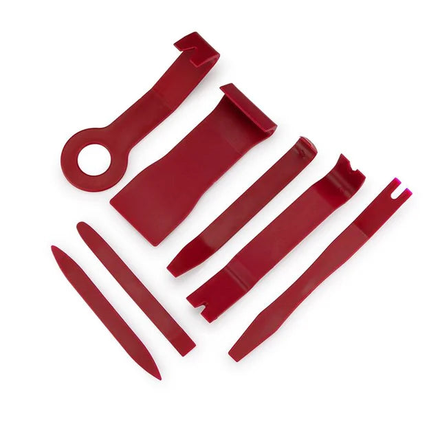 Car repair tool: fastener rivet, door panel, trim removal, car interior disassembly, lever removal