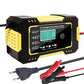 12V 6A Car Battery Charger, LCD Display Intelligent Fast Charging AGM Deep Cycle GEL Lead-Acid Battery