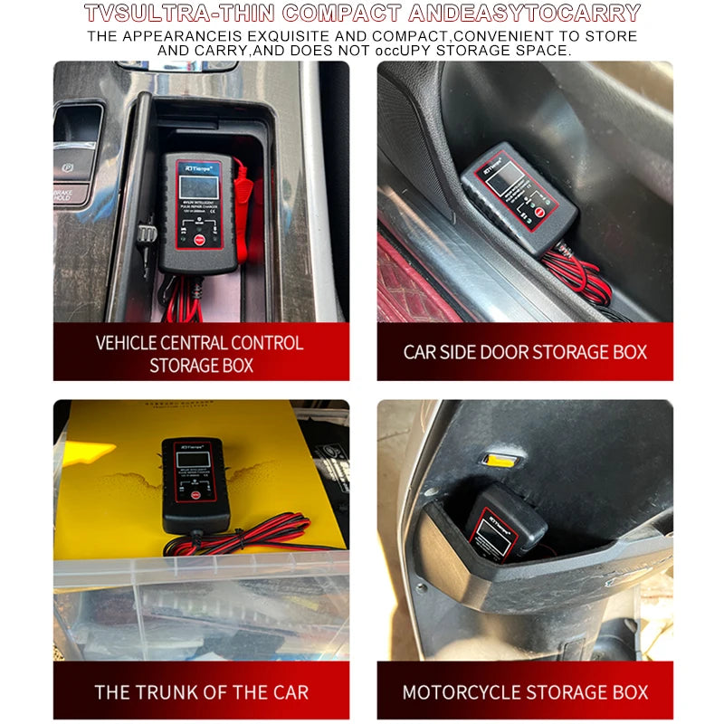 Smart Car Battery Charger: Automatic Float Charger for AGM, GEL, Lead-Acid Batteries