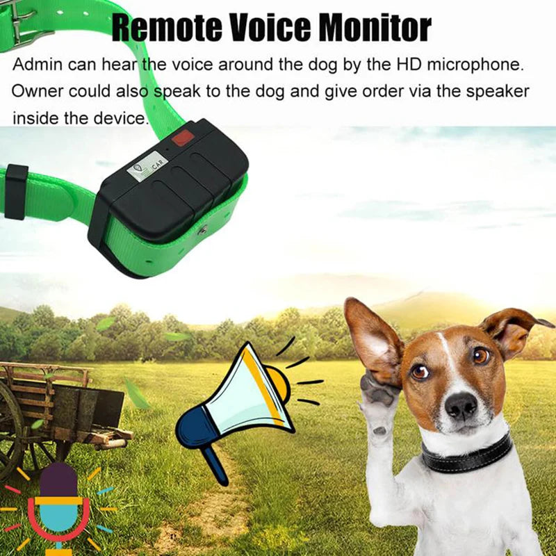 Pet GPS Tracking Collar: Real-Time Locator for Dogs, Waterproof IP67