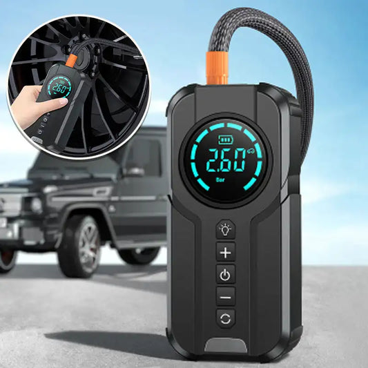 Démarrage d'urgence de voiture, alimentation électrique, pompe à air, machine tout-en-un 12V