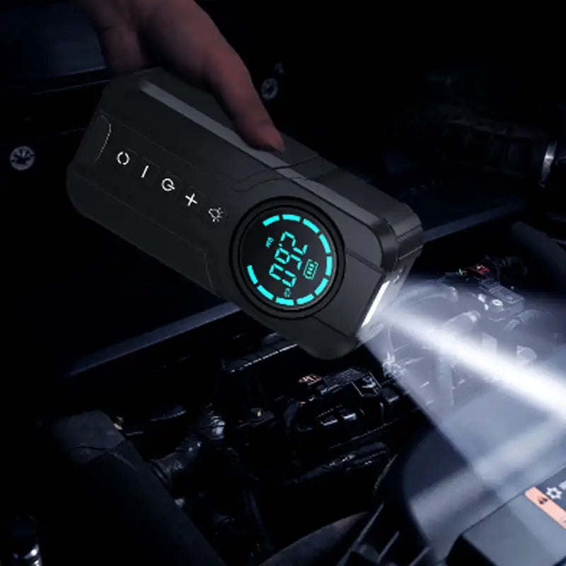 Démarrage d'urgence de voiture, alimentation électrique, pompe à air, machine tout-en-un 12V