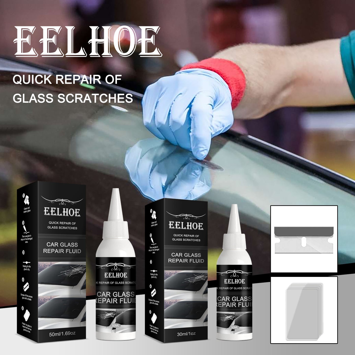 Windshield Repair Glue, Crack Repair Adhesive Glue