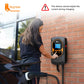 32A Feyree EV charger with 7.6/11/22KW Wallbox and Type 2 IEC62196 cable. Includes WiFi control, RFID cards, and wall mounting.