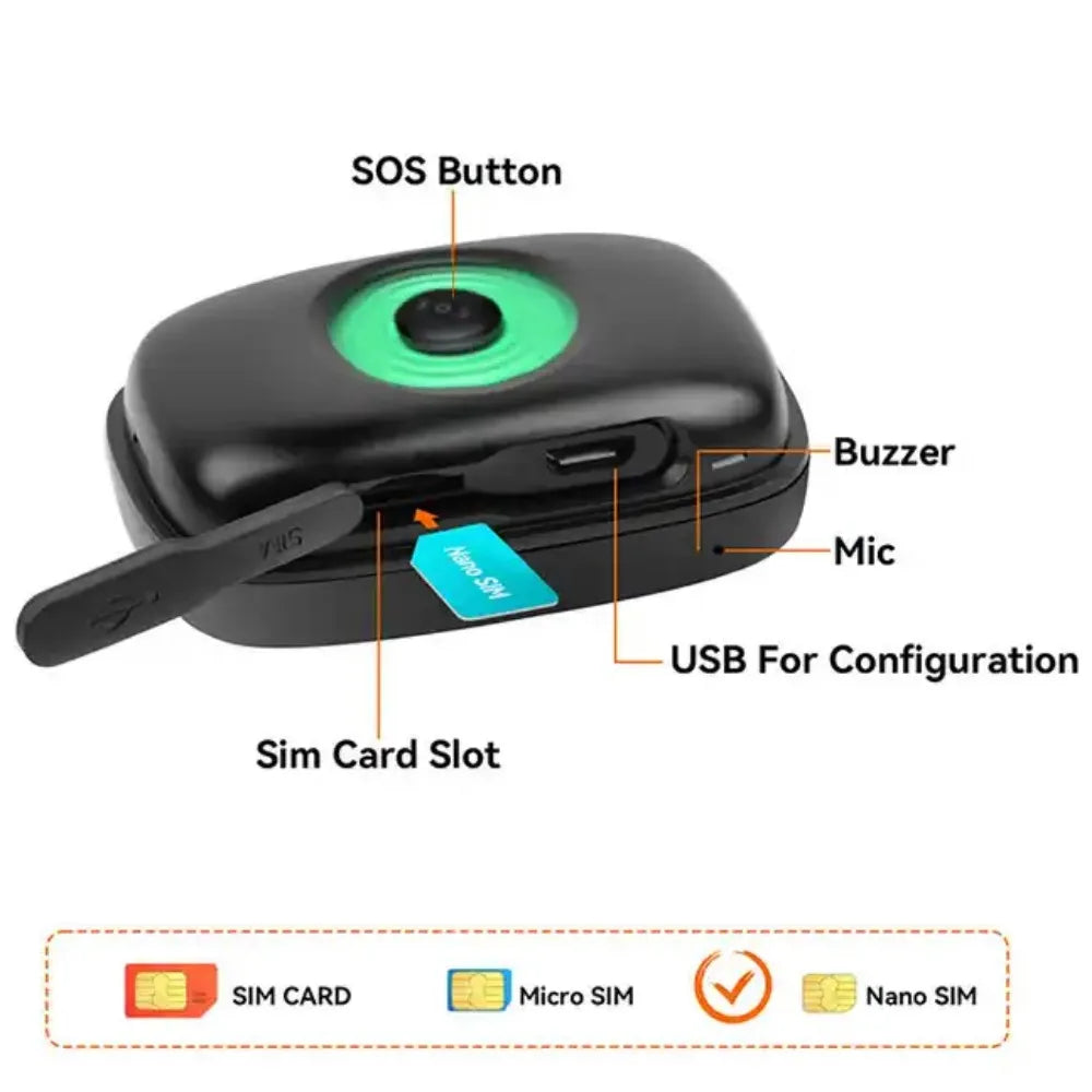 Mini collier de suivi GPS réglable pour chat,chien , localisateur en temps réel.