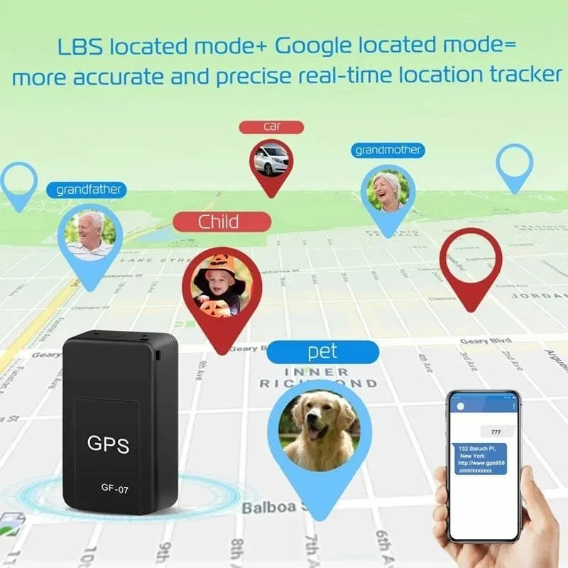 Mini traqueur GPS de voiture localisateur antivol suivi en temps réel epiPositioner support magnétique traqueur antivol GF-07