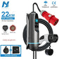 Tiens ons Portable EV Charger: Three-Phase Wall-Mounted EVSE with CEE Plug, Vope2, 16A/32A, 11KW/22KW