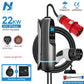 Tiens ons Portable EV Charger: Three-Phase Wall-Mounted EVSE with CEE Plug, Vope2, 16A/32A, 11KW/22KW