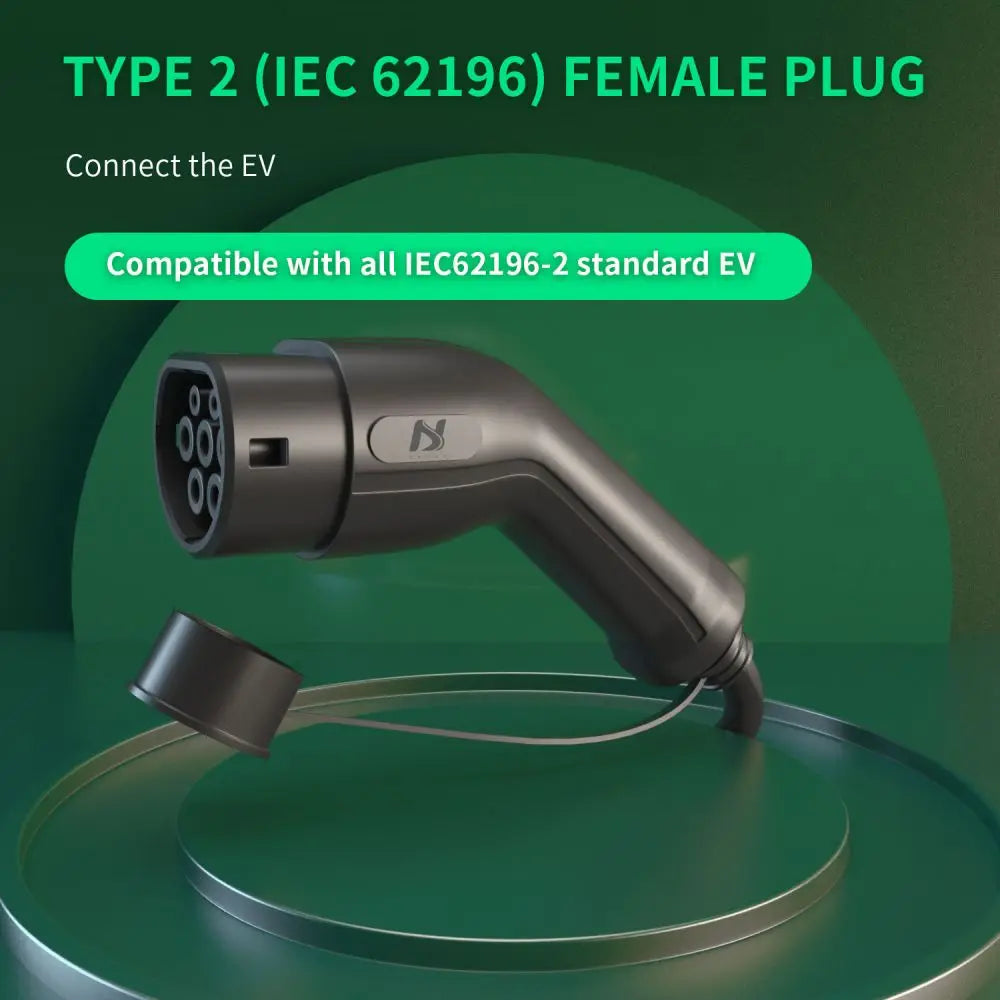 Tiens ons Vope2 au Cable: 5M 32A Vope2 EV Charging Cable, 11KW/22KW IEC62196-2 Female to Male Plug for EVES Charging Stations