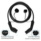 Tiens ons Vope2 au Cable: 5M 32A Vope2 EV Charging Cable, 11KW/22KW IEC62196-2 Female to Male Plug for EVES Charging Stations
