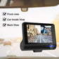 Voiture DVR HD Grand Écran 3 Caméras avec Inversion Enregistreur Vidéo Caméra À Trois Voies Tachygraphe