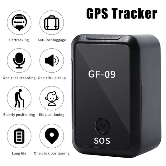 GF09-Traceur GPS pour Voiture, Dispositif Antivol, Localisateur de Véhicule Statique Vocal, Anti-Perte pour Enfant, Animal de Compagnie